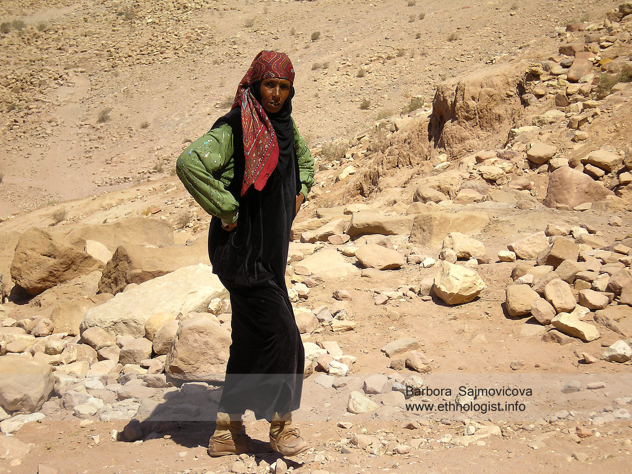 The Bedouin woman in Petra