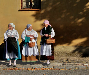 Czech women during feast of the St. Wenceslav Pilgrimage