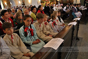 Children during St. Wenceslav Pilgrimage in the Czech Republic